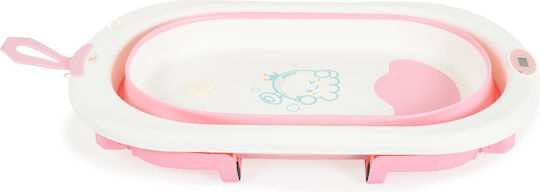 Cangaroo Foldable Baby Bath with Thermometer Pink 110283