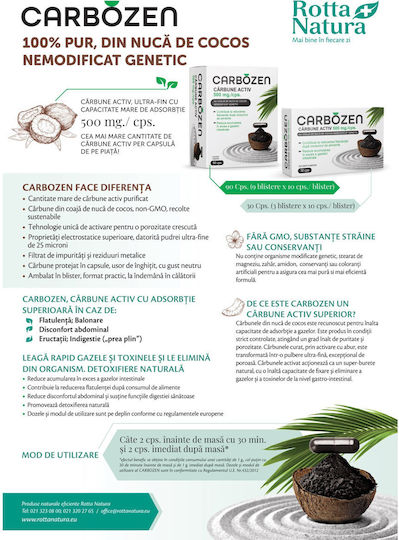 Rotta Natura 500mg Alte Suplimente Alimentare 30 Capsule