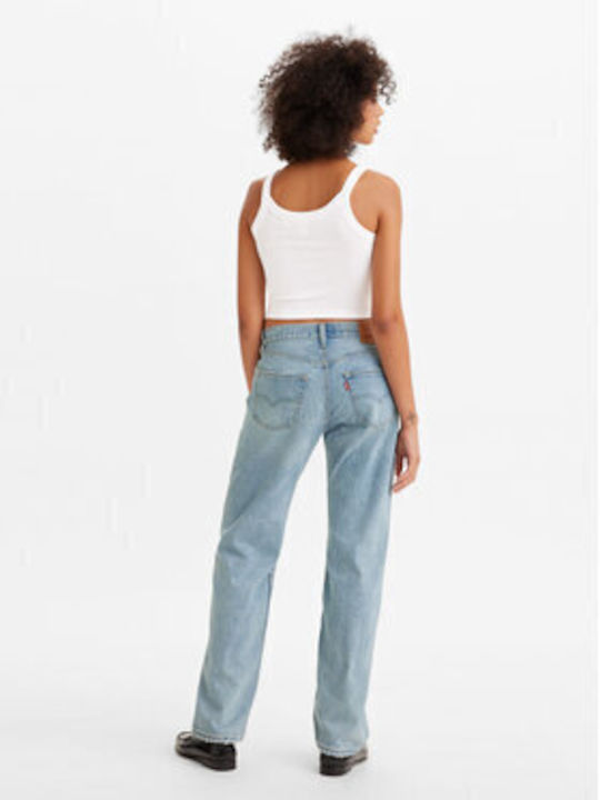501 90's Women's Jean Trousers in Straight Line Blue