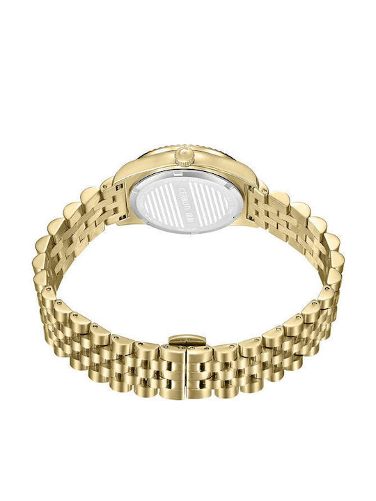 Cerruti Ceas de Damă cu Auriu Brățară Metalică