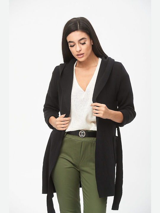 Dress Up Long Women's Cardigan Black