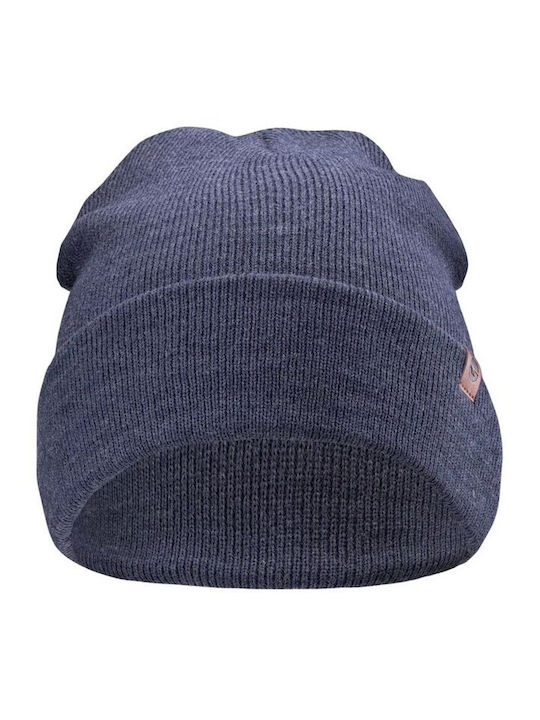 Beanie Unisex Σκούφος Πλεκτός σε Μπλε χρώμα