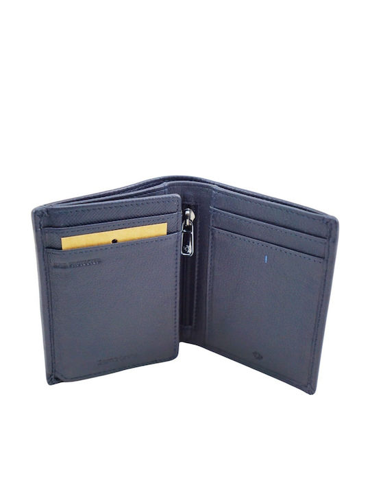 Spectrolite Leather Men's Wallet Classic with RFID Blue