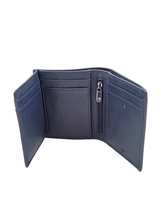 Spectrolite Leather Men's Wallet Classic with RFID Blue