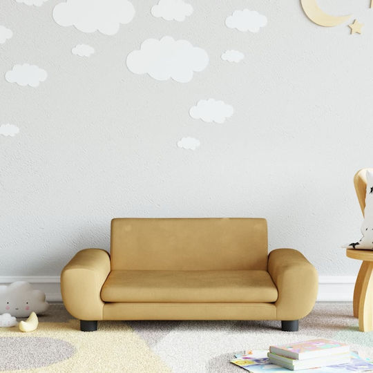 Kids Sofa Brown 70x45x33cm