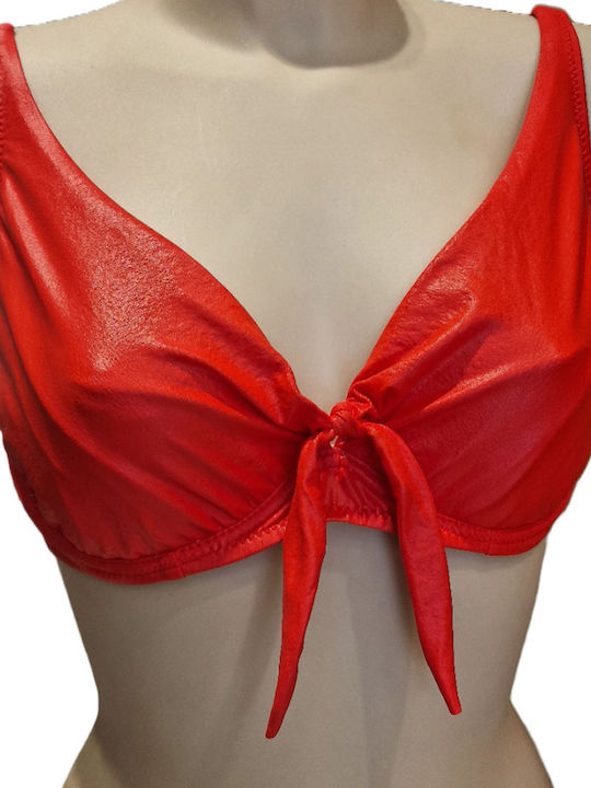 Crool Underwire Bikini Bra RED