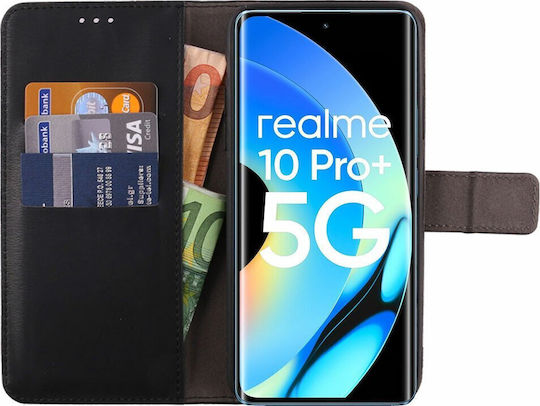 Volte-Tel Book Δερματίνης Μαύρο (Realme 10 Pro Plus)