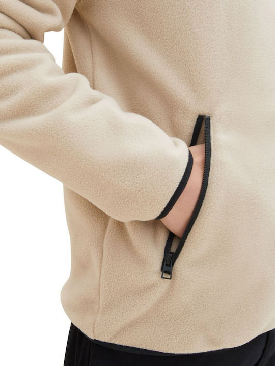Men's Fleece Cardigan Cream