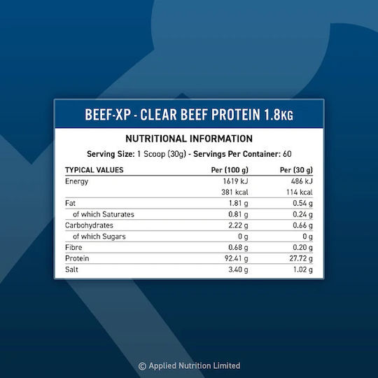 Applied Nutrition Beef-xp Протеин Без Лактоза с Вкус Cherry Apple 1.8kg