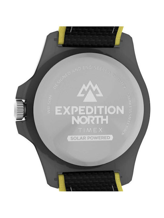 Timex Expedition North Men's Watch 46mm Solar with Black Fabric Strap