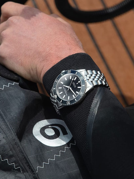 Raymond Weil Freelancer Ανδρικό Ρολόι 42.5mm Αυτόματο με Ασημί Μεταλλικό Μπρασελέ