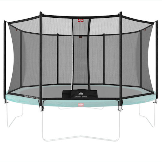 Berg Toys Favorit Regular 380 Trampolin Draußen Durchmesser 380cm mit Netz Grün