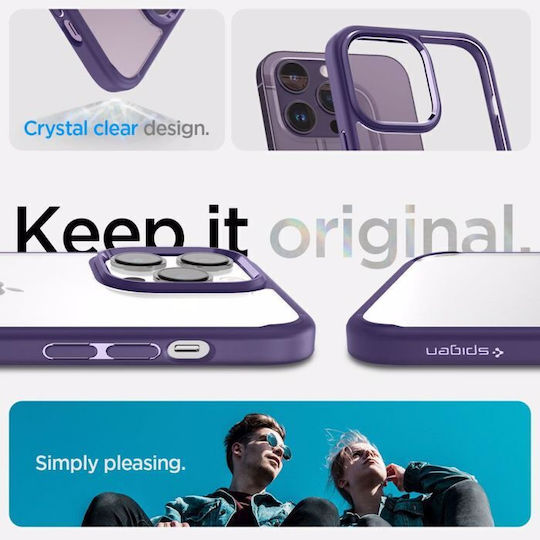 Spigen Ultra Hybrid Zero Back Cover Plastic Transparent Purple (iPhone 13)