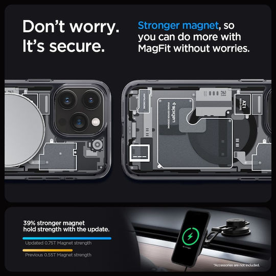 Spigen Ultra Hybrid Zero Back Cover Plastic Transparent Purple (iPhone 14 Pro)