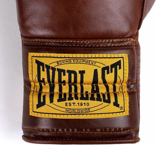 Everlast 1910 Pro Sparring Боксови Ръкавици за Състезание Кафяв