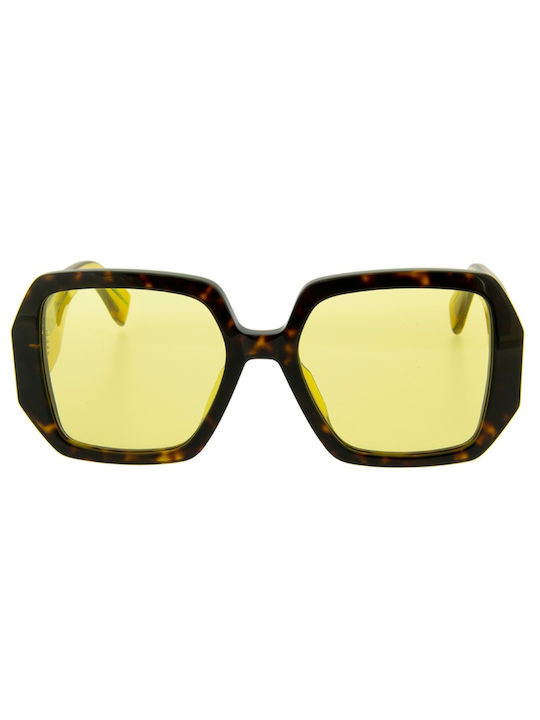 Tommy Hilfiger S Sonnenbrillen mit Braun Schildkröte Rahmen und Gelb Linse TJ0095/G/S 086HO