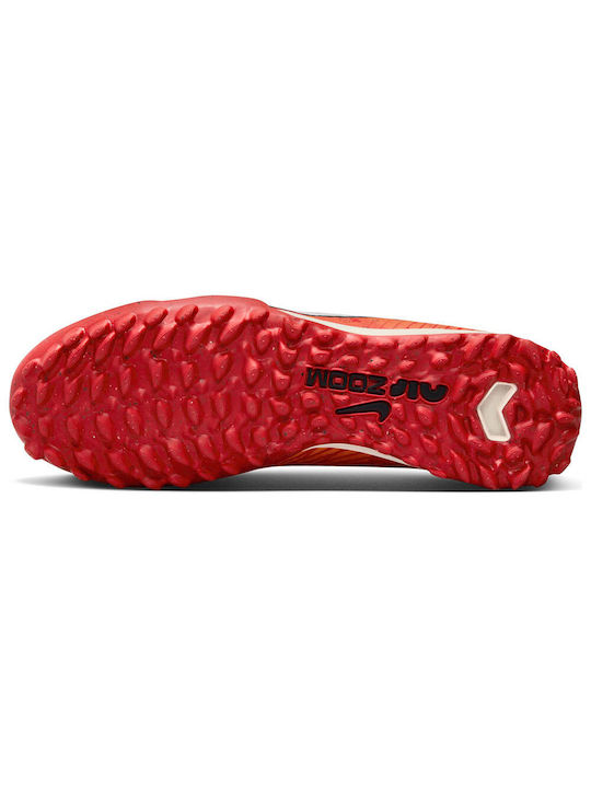 Nike TF Low Pantofi de fotbal with Molded Cleats Light Crimson / Bright Mandarin / Μαύρο / Pale Ivory