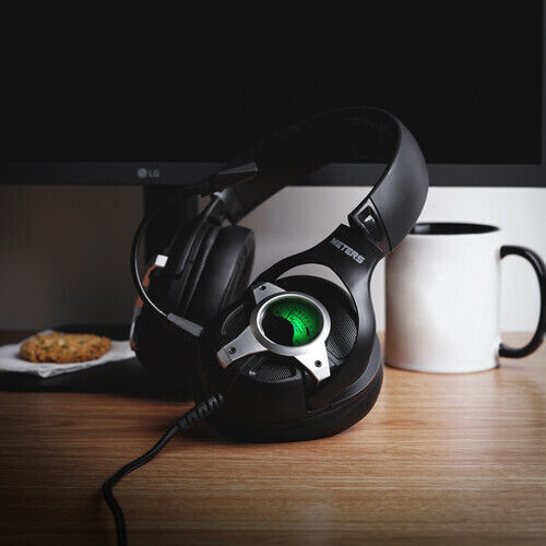 Meters Level Up Über Ohr Gaming-Headset mit Verbindung USB Silver für PC / PS4