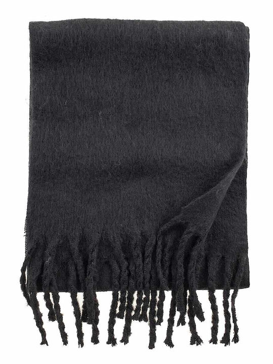 Verde Women's Wool Scarf Black