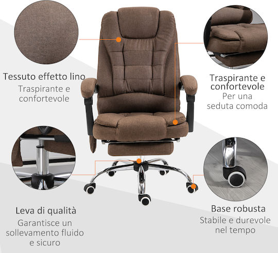 Vinsetto Exekutive Friseurwaschbecken Braun