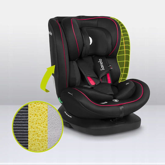Lionelo Bastian Baby Car Seat i-Size with Isofix Black Red