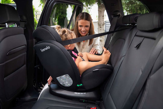 Lionelo Bastian Детско Столче за Кола i-Размер с Isofix Черно сиво