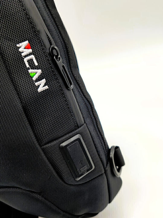 Herrentasche Sling Schwarz
