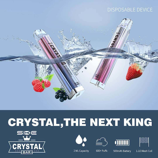 SKE Crystal Einweg E-Zigarette 600 Züge Cotton Candy Ice 2ml 20mg