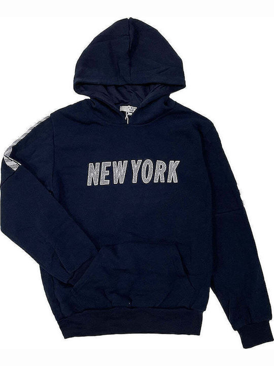 Kids Tracksuit Set With Top Blue 2 Pieces