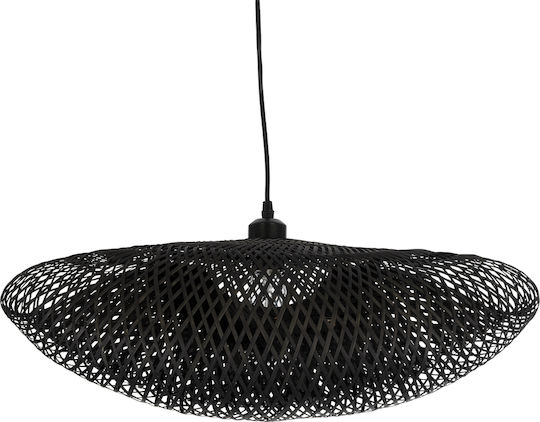 GloboStar Mexico Lumini Suspendate Negru Boem Rețea cu Bază de Bec E27 65x45x18cm