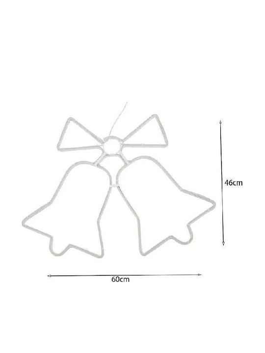 Christmas Rope Light in Shape Bell Bell 60x49cm