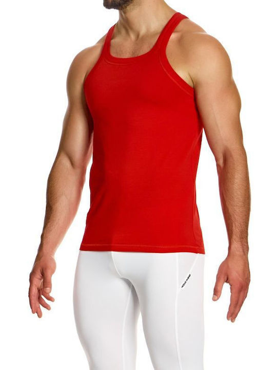 Modus Vivendi Herren Ärmelloses Shirt Red