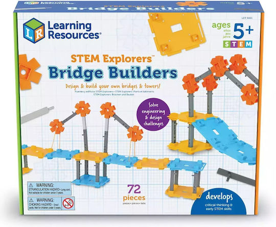 Learning Resources Jucărie de Construcție Construiesc Poduri pentru Copii 5+ ani+ Ani