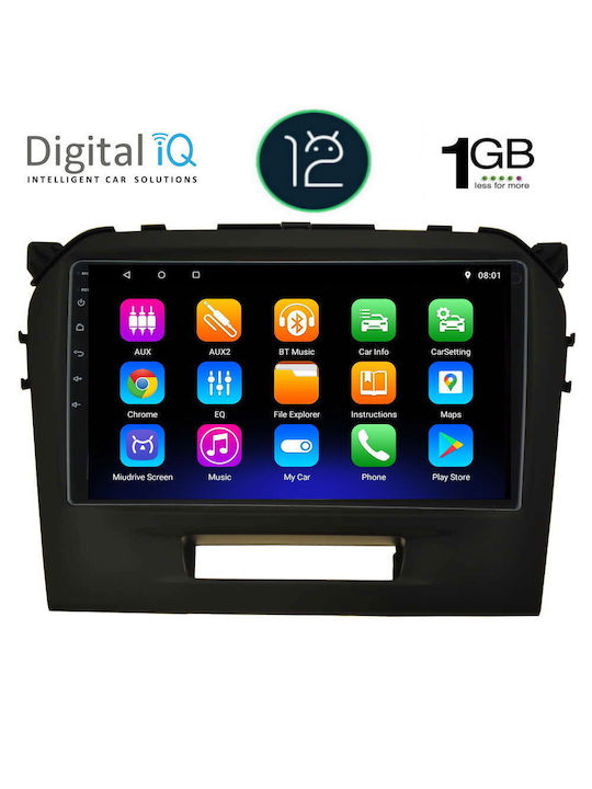 Digital IQ Car Audio System for Suzuki Vitara 2016-2022 (Bluetooth/USB/WiFi/GPS/Apple-Carplay/Android-Auto) with Touch Screen 9"