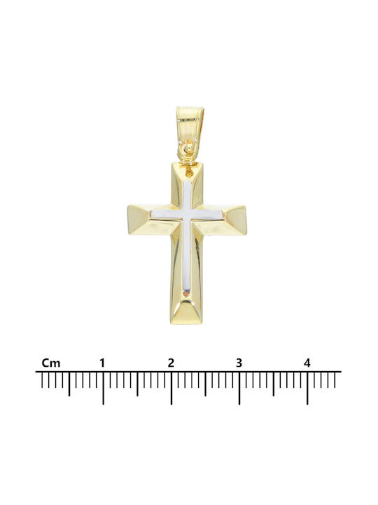 Mentzos Gold Kreuz 14K