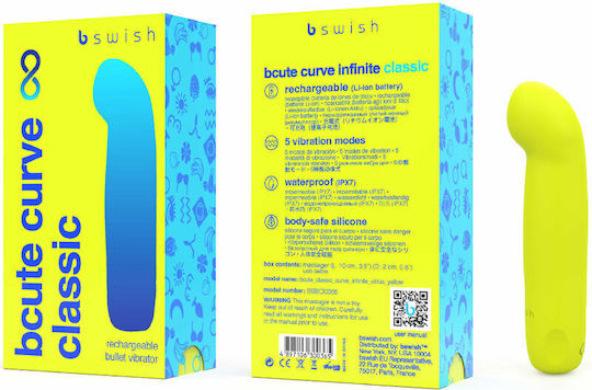 bswish Bcute Mini Κλασικός Δονητής 10cm Κίτρινος