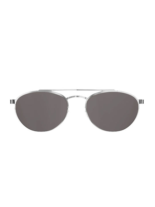 Lindberg Sunglasses with Silver Metal Frame and Gray Lens 0018FC7858282