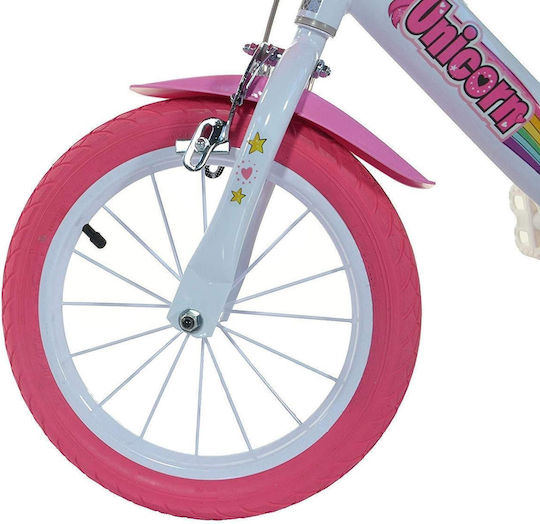 Dino Bikes Unicorn 16" Παιδικό Ποδήλατo BMX Ροζ