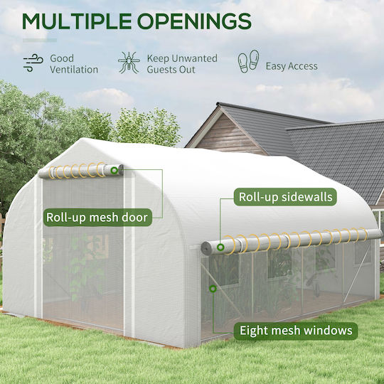 Outsunny 845-924V00WT Greenhouse Tunnel