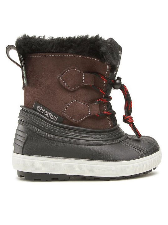 Kinder-Schneestiefel Braun