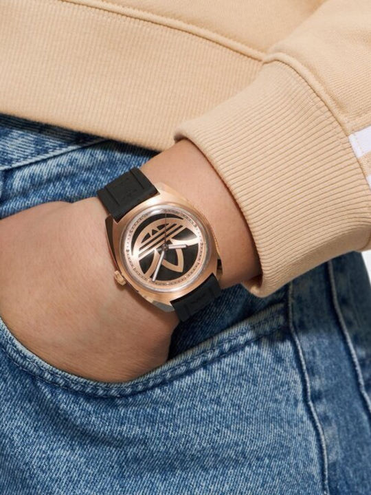 adidas Edition One Ανδρικό Ρολόι 39mm Μπαταρίας με Ροζ Καουτσούκ Λουράκι