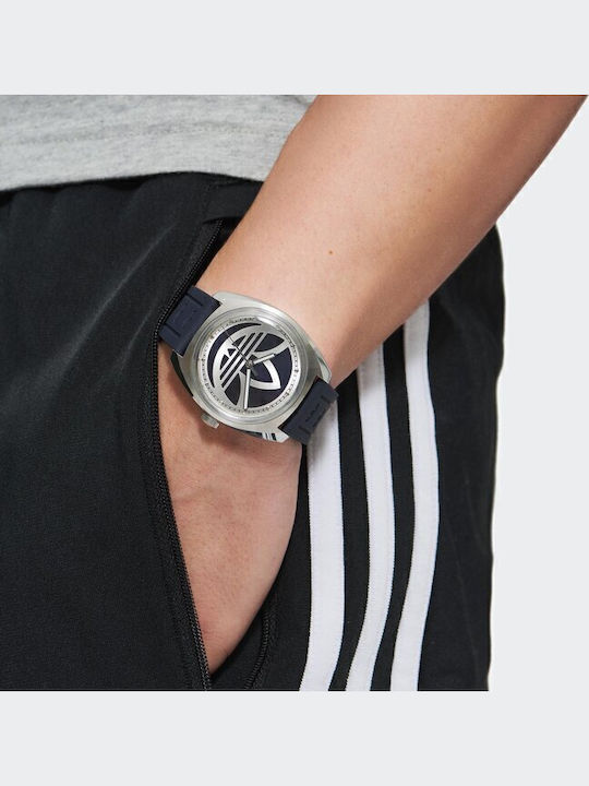 Edition One Men's Watch 39mm Battery with Silver Leather Strap