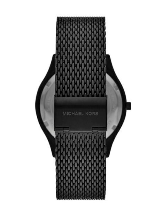 Michael Kors Runway Ανδρικό Ρολόι 44mm Μπαταρίας με Μαύρο Μεταλλικό Μπρασελέ