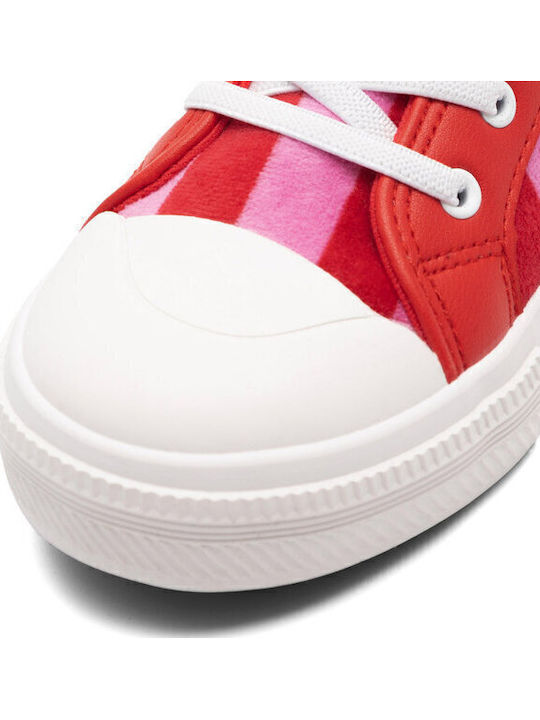 Kinder Sneakers Hoch Rot
