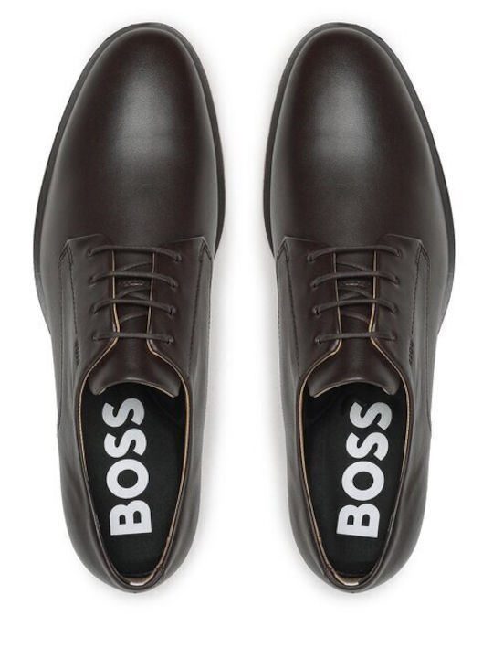 Boss Shoes Men's Leather Casual Shoes Brown