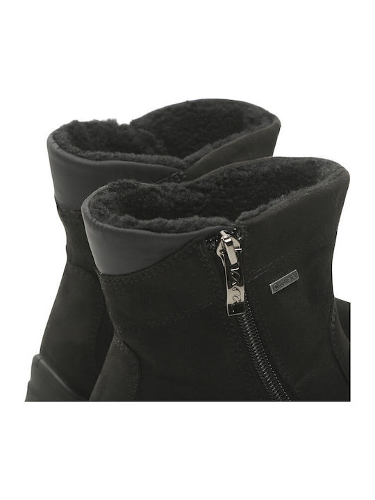 Leather Women's Ankle Boots Black