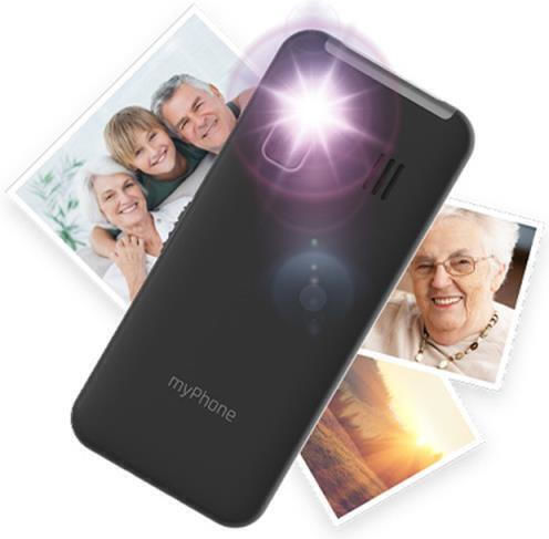MyPhone Halo 3 Single SIM Κινητό με Μεγάλα Κουμπιά (Αγγλικό Μενού) Μαύρο