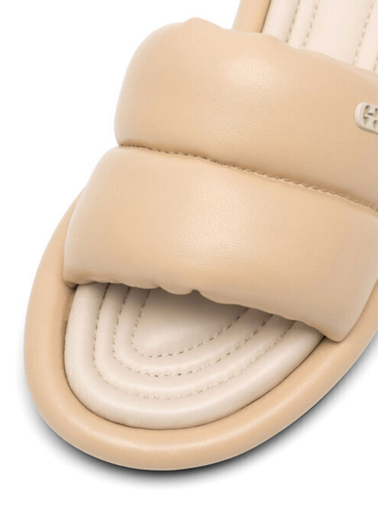 Damen Flache Sandalen Beigen