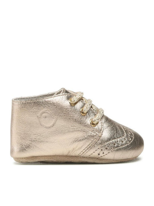 Naturino Βρεφικά Sneakers Αγκαλιάς Χρυσά