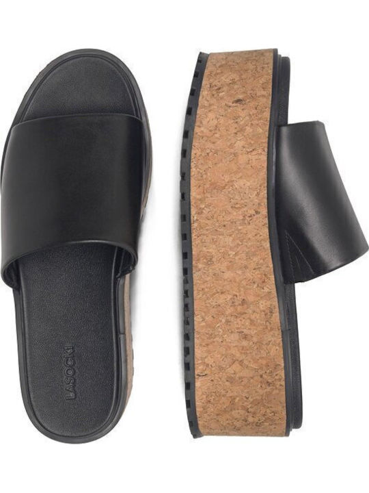 Flache Sandalen für Damen Flatforms in Schwarz Farbe